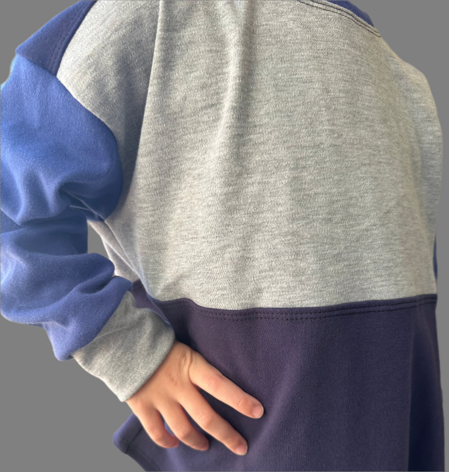 Color Block Pullover - Blues